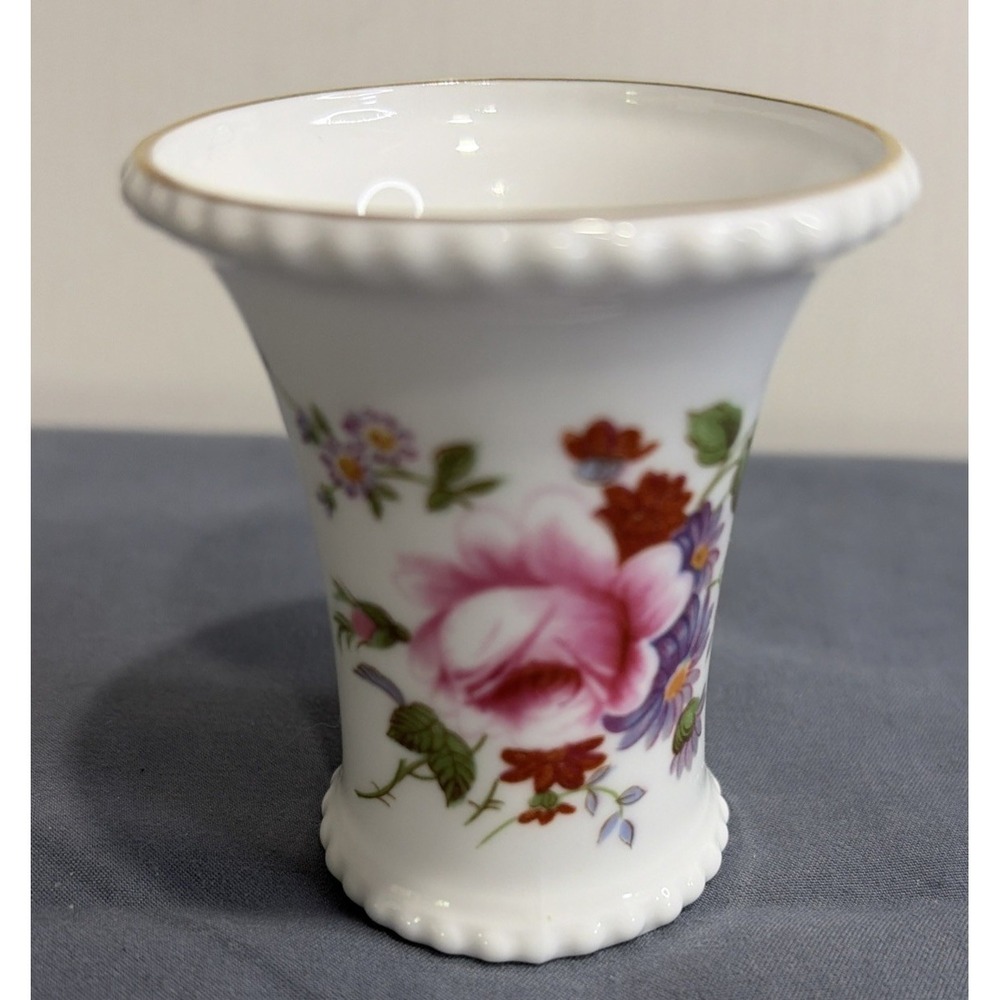 Royal Crown Derby "Derby Posies" Mini Bud Vase 2.5 Inch Discontinued In 2003